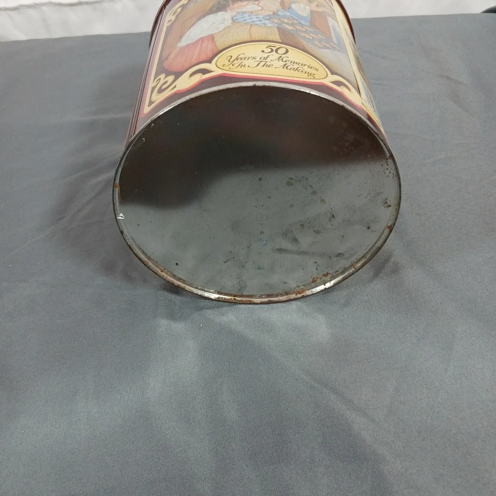 Nestle Cookie Tin Brown Good 50th Anniversary Vintage 1989 Collectible